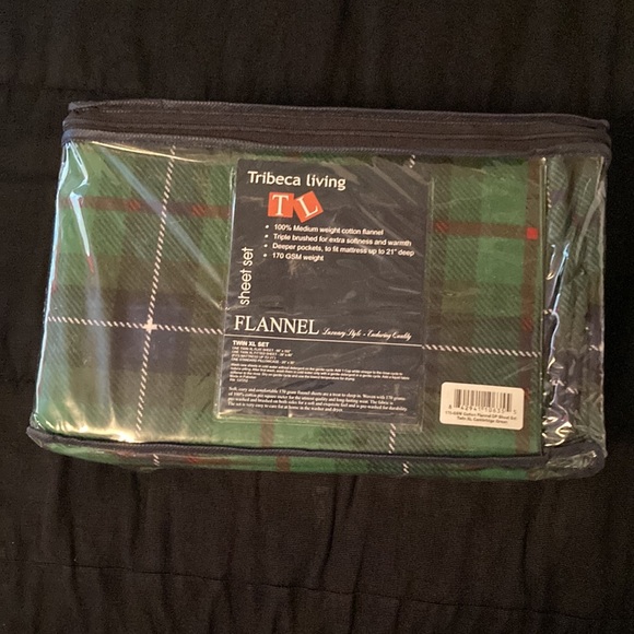 Twin XL flannel sheet set - brand new in package - Picture 2 of 2